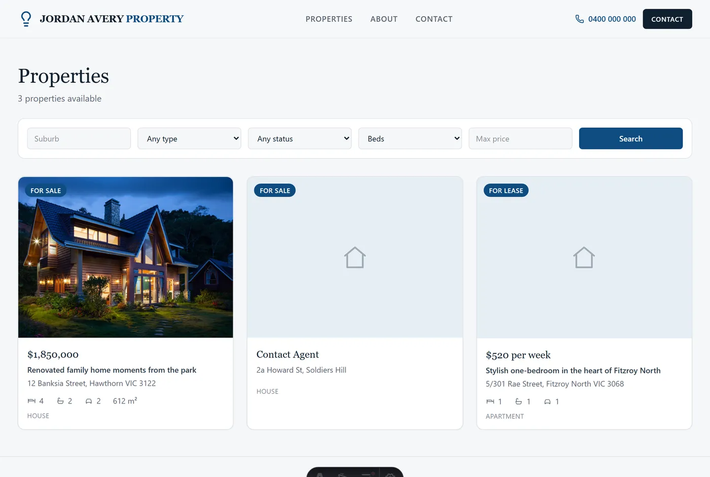A branded website, live in minutes — It's Your Idea Real Estate